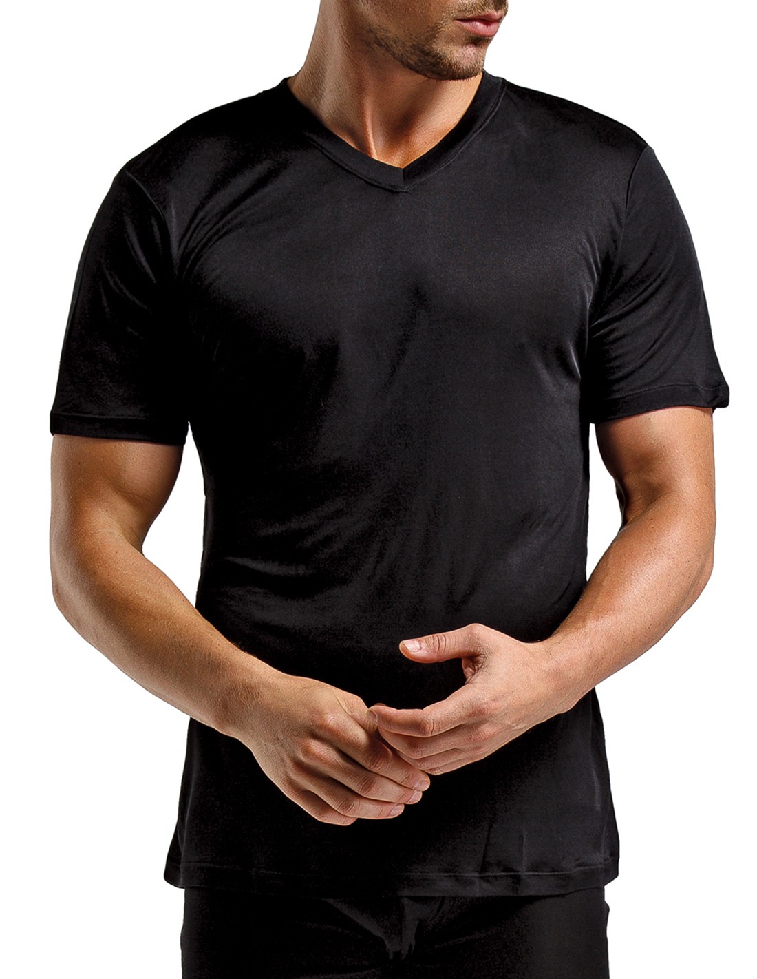 T-shirt de seda para hombre inSilk